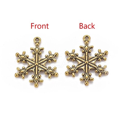 Zinc Tibetan Style Alloy Pendants X-TIBEP-12740-AG-FF-1