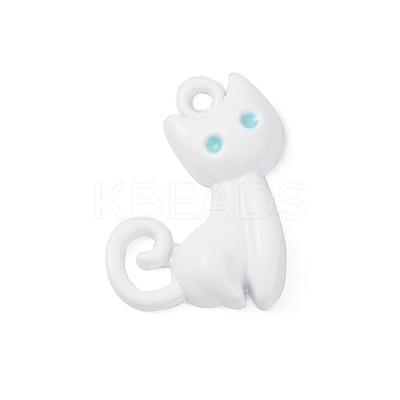 Alloy Enamel with Baking Paint Pendants PALLOY-D065-04-1