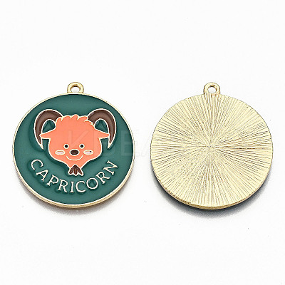 Alloy Enamel Pendants ENAM-S126-031L-RS-1