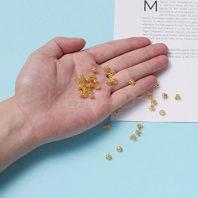 Iron Bead Caps IFIN-D042-6x4.5-G-1