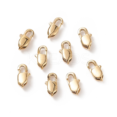 Ion Plating(IP) 304 Stainless Steel Lobster Claw Clasps LS-X-STAS-F094-05A-G-1