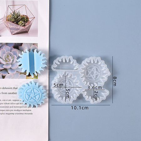 Gear Straw Topper Silicone Molds Decoration LS-DIY-J003-15-1