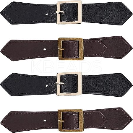 4Pcs 2 Colors Imitation Leather Toggle Buckle FIND-FG0001-26-1