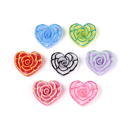 Printed Opaque Resin Cabochons CRES-T025-16C-1