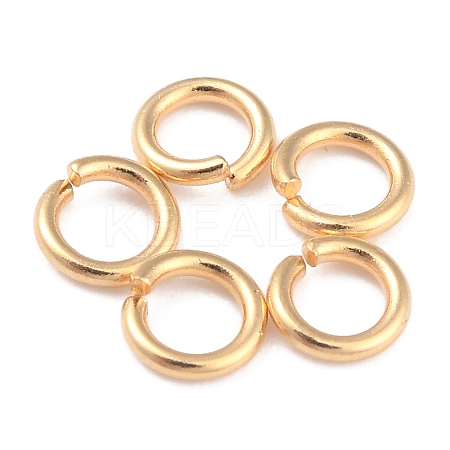 Rack Plating Brass Open Jump Rings X-KK-O139-18J-G-1