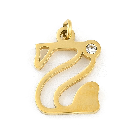 304 Stainless Steel Pendants LS-STAS-R137-01G-Z-1