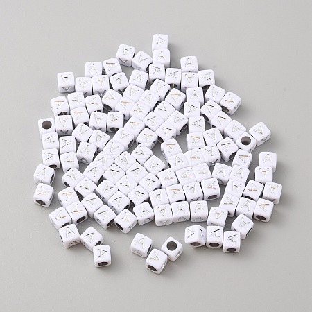 Opaque Acrylic Beads SACR-TAC0001-05E-1