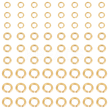 120Pcs 3 Styles 304 Stainless Steel Open Jump Rings STAS-UN0060-82-1