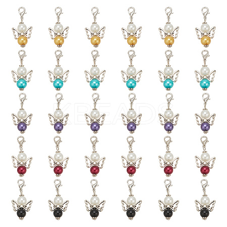 Angel Glass Pendant Decorations PALLOY-HY00018-1