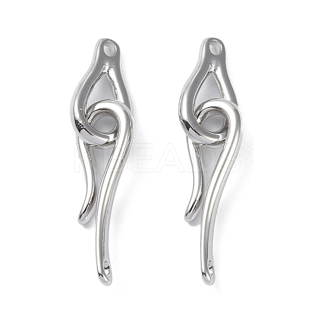 Brass Hook and Eye Clasps X-KK-B087-18P-1