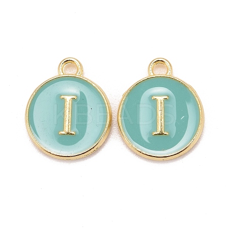 Golden Plated Alloy Enamel Charms LS-ENAM-S118-05I-1