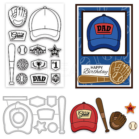 Baseball Theme Globleland DIY Scrapbook Making Kits DIY-GL0004-05-1