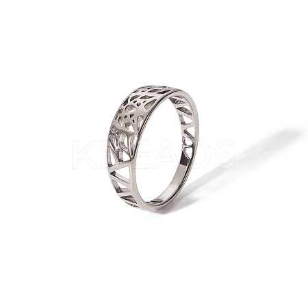 Hollow Design 304 Stainless Steel Ring NC4240-4-1