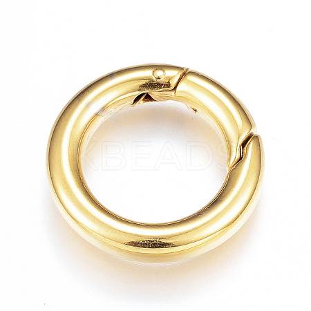 Vacuum Plating 201 Stainless Steel Spring Gate Rings X-STAS-G104-04G-1