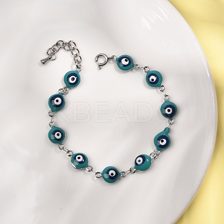 304 Stainless Steel Link Chain Bracelets BJEW-K265-007P-03-1