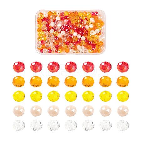 500Pcs 5Colors Electroplate Glass Beads EGLA-LS0001-01C-1