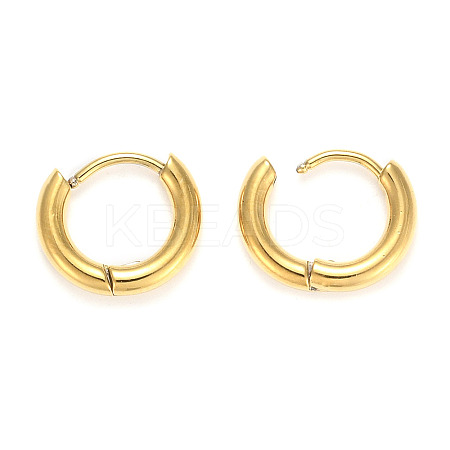 Ion Plating(IP) 304 Stainless Steel Huggie Hoop Earrings LS-EJEW-O087-06G-G-1