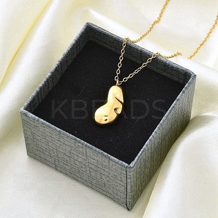 Ion Plating(IP) 304 Stainless Steel Pendant Necklace NJEW-K255-23G-1