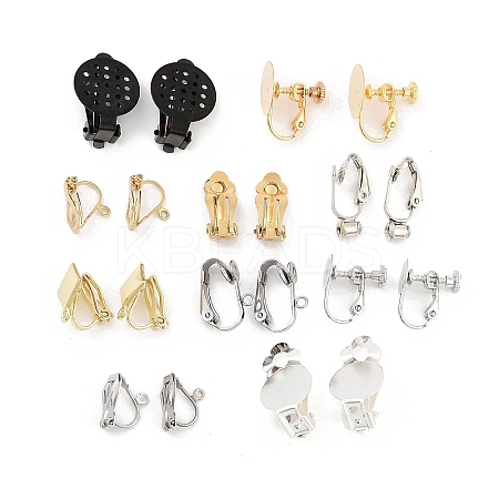 Stainless Steel Clip-on Earring Findings STAS-XCP0001-85-1