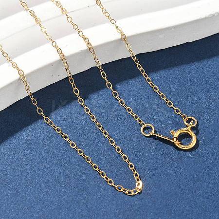1/20 14K Gold Filled Cable Chain Necklaces for Women Men NJEW-Z068-02G-01-1