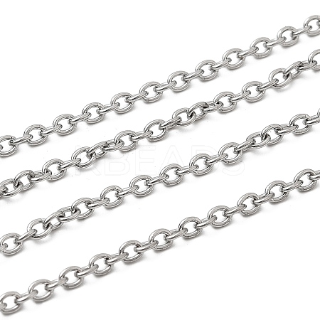 Tarnish Resistant 304 Stainless Steel Cable Chains X-CHS-Q001-13-100m-1