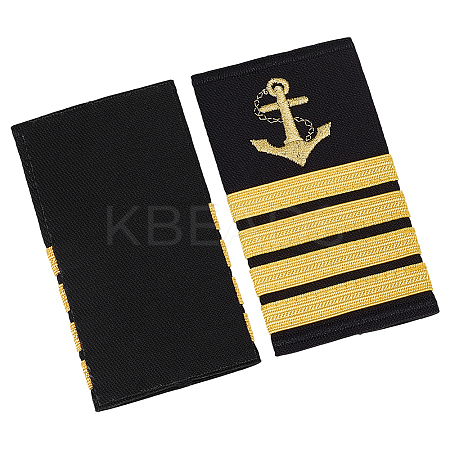 1 Pair Polyester Sailor Epaulettes DIY-BC0017-21G-1
