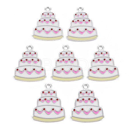 Alloy Enamel Pendants PALLOY-T075-134-RS-1