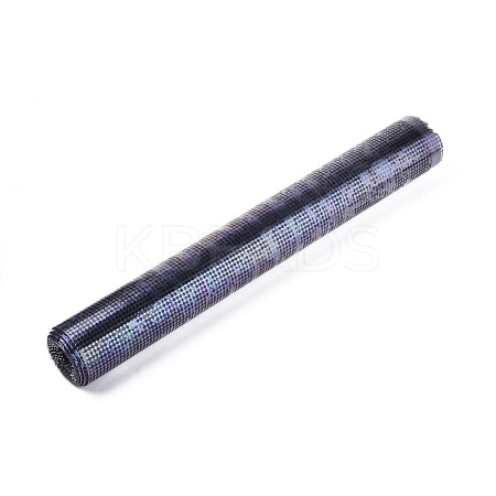 Glitter Resin Hotfix Rhinestone(Hot Melt Adhesive On The Back) DIY-WH0164-66A-1