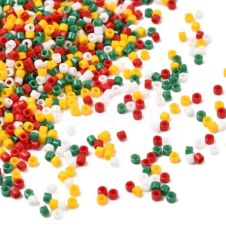 4 Colors 11/0 Christmas MIYUKI Delica Seed Beads SEED-X0058-21-1