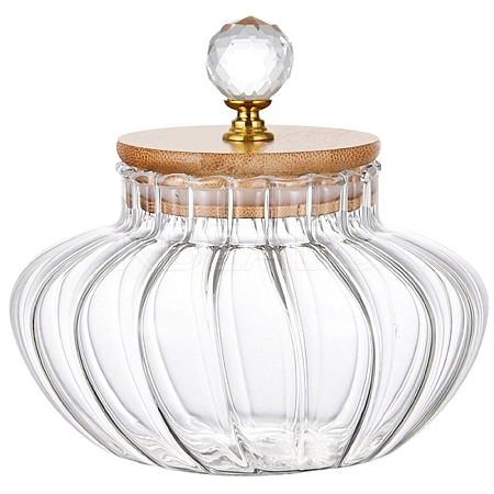 Glass Pumpkin Storage Container with Lid PW-WGE3F4E-01-1