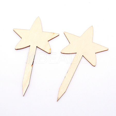 Wooden Plant Labels LS-FIND-WH0010-18-1