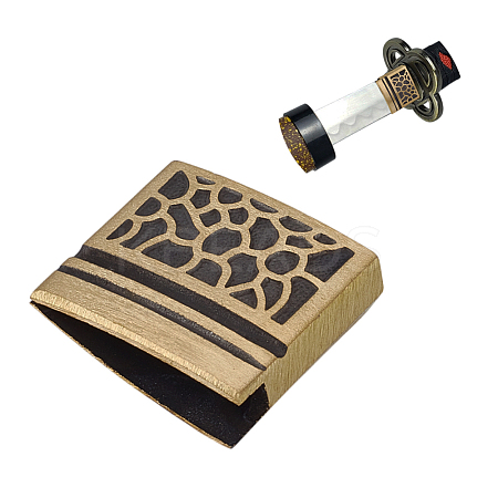 Brass Habaki Collar Clip for Japanese Sword Blade AJEW-WH0606-93B-1