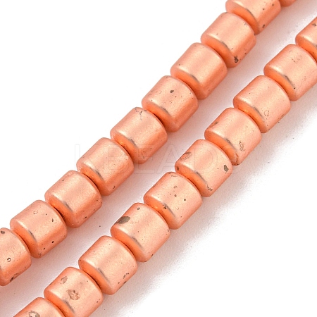 Electroplated Synthetic Non-Magnetic Hematite Beads Strands G-Z032-E02-06RG-1