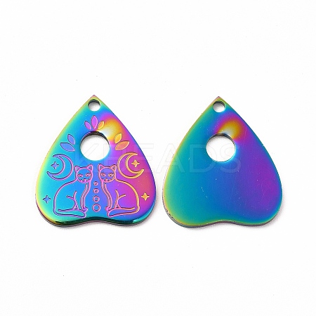 Ion Plating(IP) 304 Stainless Steel Pendants STAS-F290-16MC-1