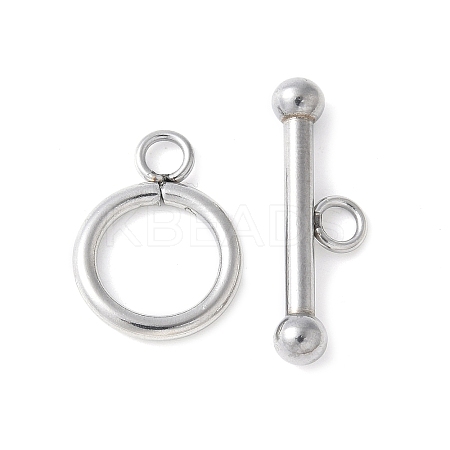 304 Stainless Steel Toggle Clasps STAS-Z124-01B-P-1