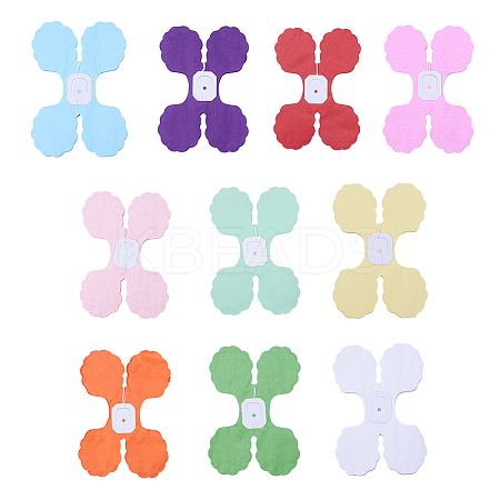 Clover Paper Pull Flowers AJEW-NB0001-29-1