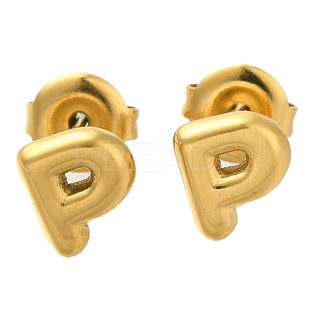 304 Stainless Steel Stud Earrings EJEW-I316-01G-P-1