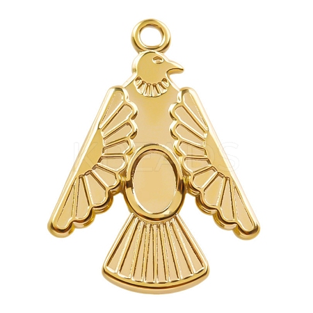 304 Stainless Steel Pendant Cabochon Settings PW-WG97F98-02-1
