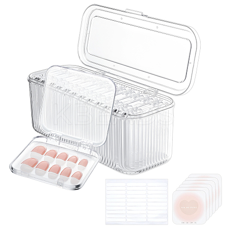 Plastic Nail Tips Storage Box MRMJ-PH0003-29B-1
