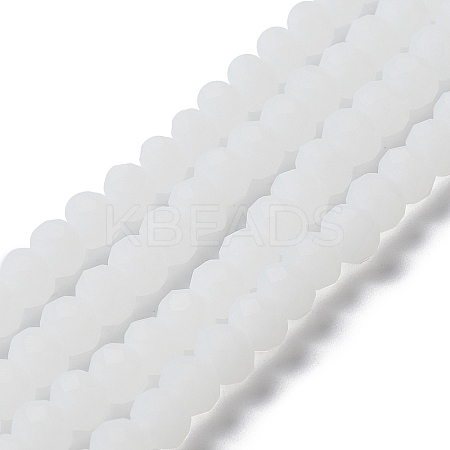 Imitation Jade Solid Color Glass Beads Strands EGLA-A034-J10mm-MD05-1