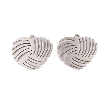 Non-Tarnish 5Pcs 201 Stainless Steel Pendants LS-STAS-M056-02A-P-1