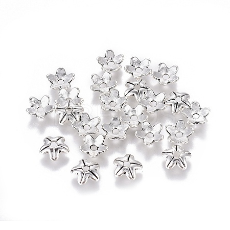 Tibetan Style Alloy Bead Caps X-LF10624Y-1