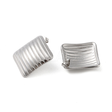 304 Stainless Steel Earrings LS-EJEW-O004-04P-1