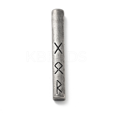 Retro 304 Stainless Steel Pendants STAS-V008-32AS-03-1