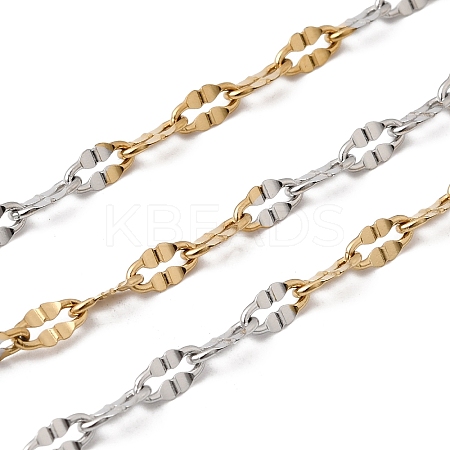 Two Tone 304 Stainless Steel Dapped Chains CHS-P029-02B-A-1