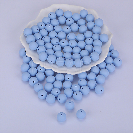 Round Silicone Focal Beads SI-JX0046A-86-1