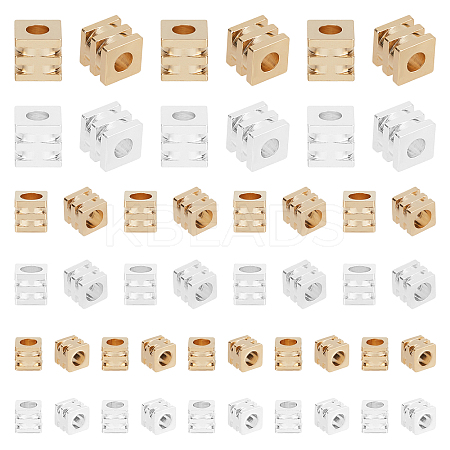 140Pcs 6 Styles Brass Beads KK-PH0003-90-1