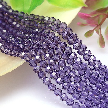 Imitation Austrian Crystal Bead Strands G-M181-4mm-26A-1