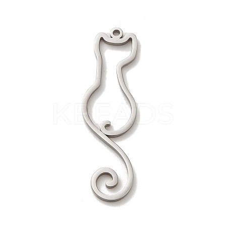 Non-Tarnish 304 Stainless Steel Pendants STAS-O005-09P-1