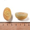 Natural Yellow Jade Oval Display Decorations G-F774-01B-3
